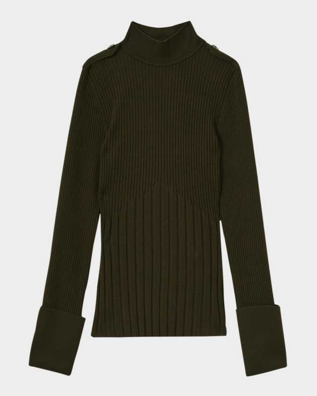 Vienne Ribbed Turtleneck Sweat
